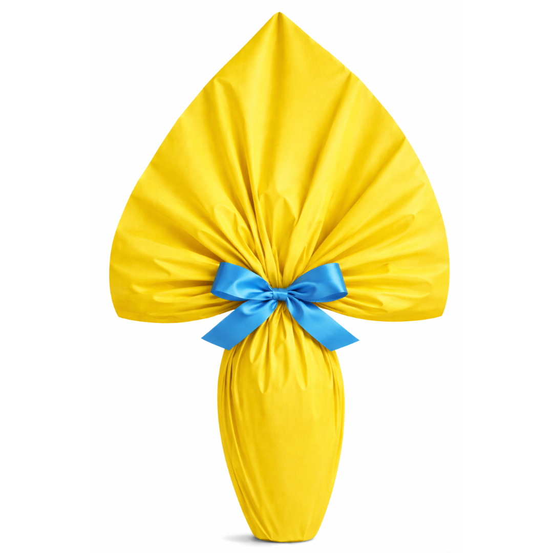 Incarto per uova di Pasqua PPL 90×90 Perlato T Unità Giallo