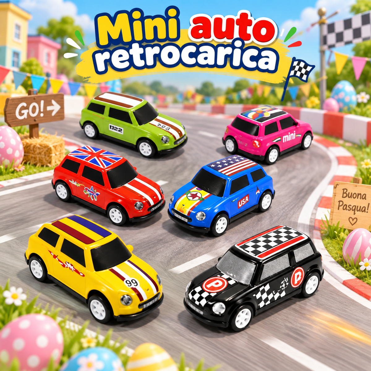 Gioco Minis Retrocarica 3X7 Cm 1/200/600 – immagine ambientata