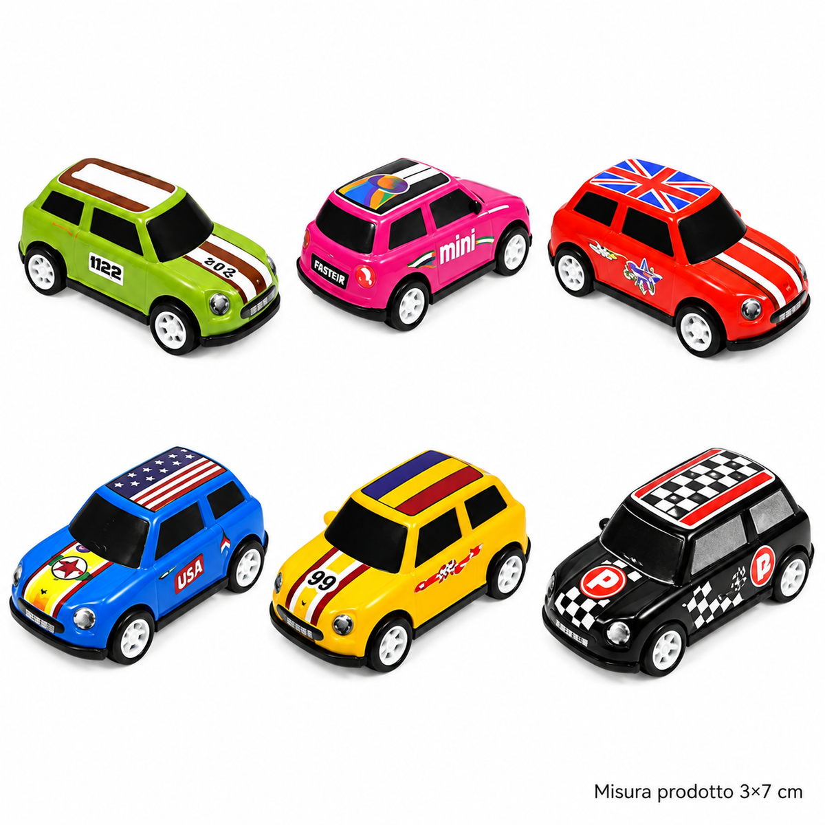 Gioco Minis Retrocarica 3X7 Cm 1/200/600 – immagine principale su sfondo bianco