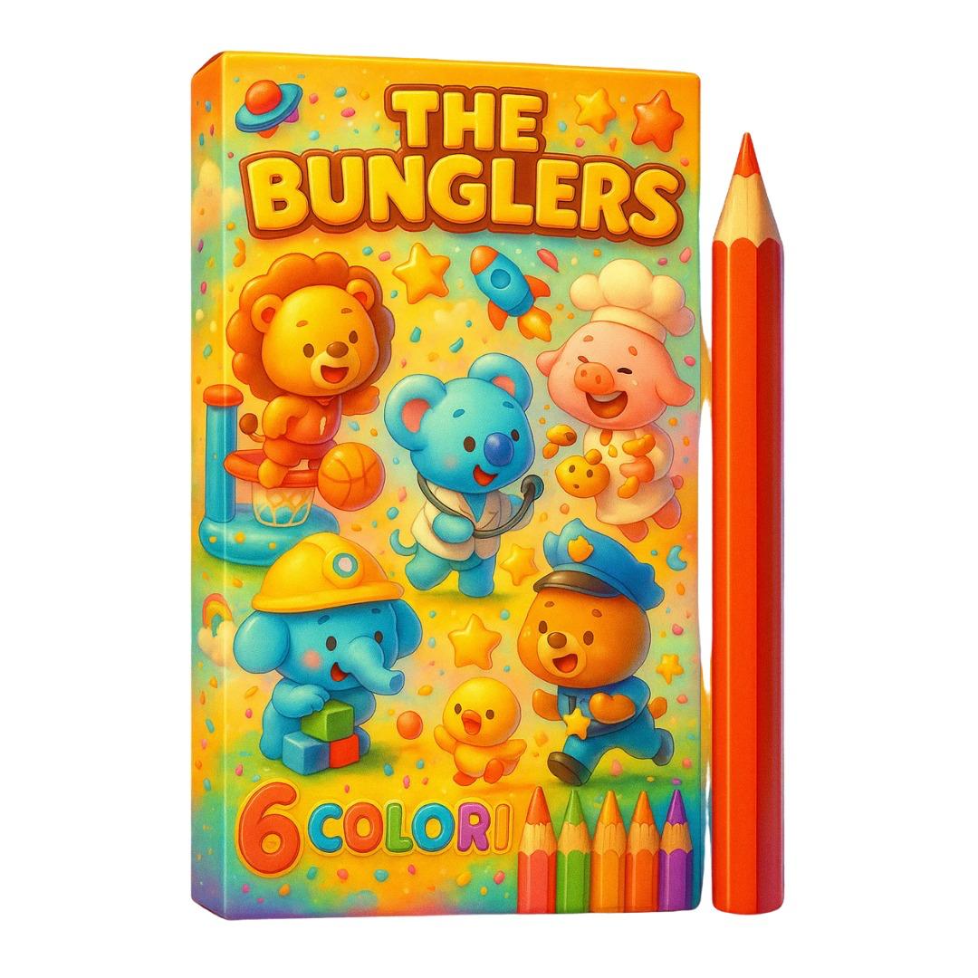 BOX 6 PASTELLI THE BUNGLERS 5X10 CM