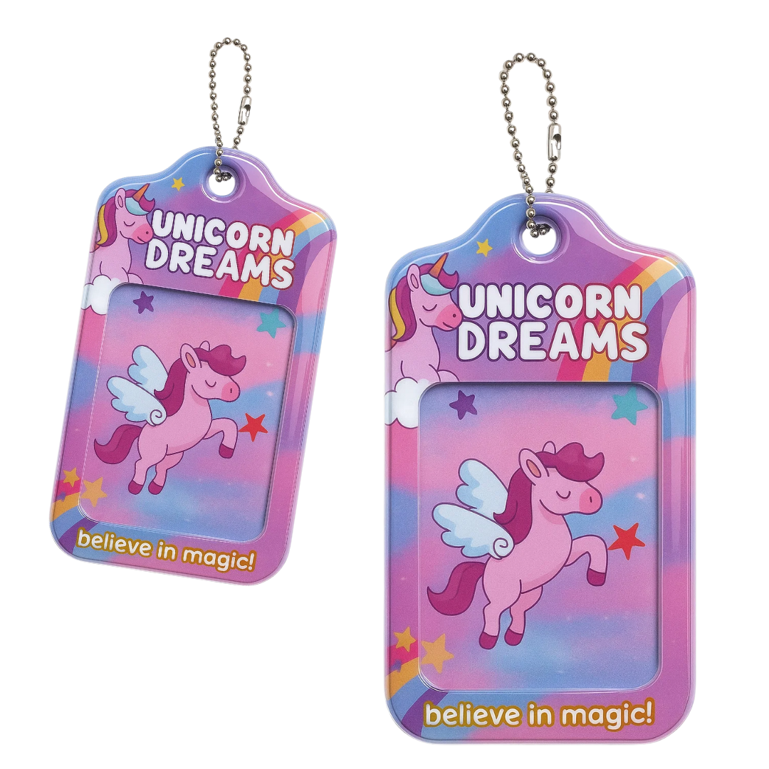 PORTAFOTO GOMMATO UNICORNO 13X7CM