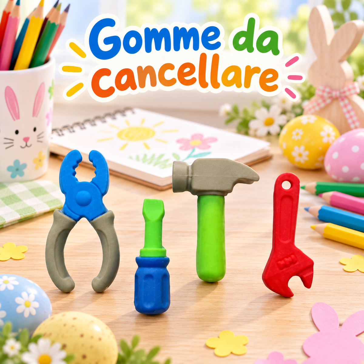 Gomma Attrezzi Da Lavoro In Mix 3Cm – immagine ambientata