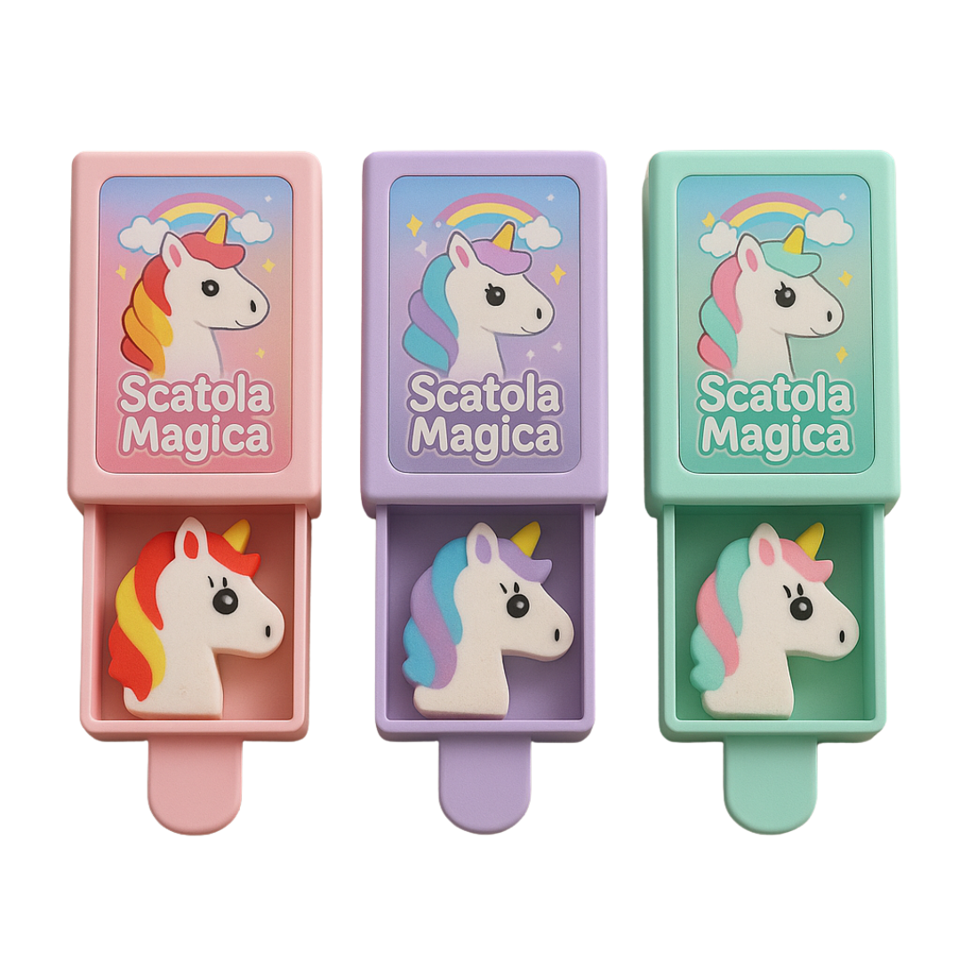 SCATOLETTA MAGICA UNICORNO 6CM