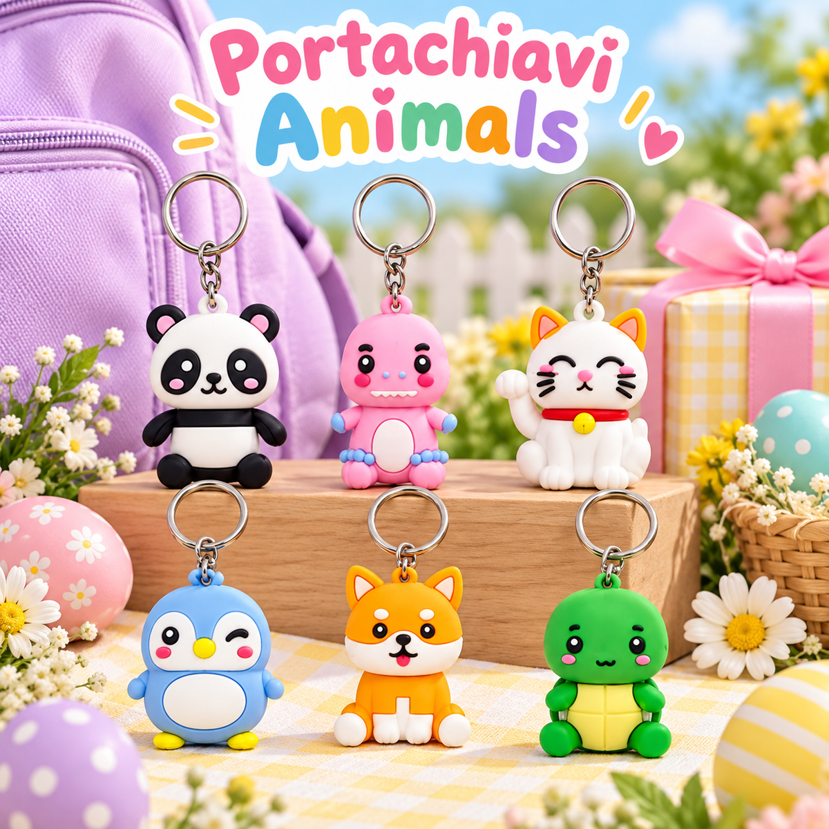 Portachiavi Silicone Animals Ass – immagine ambientata