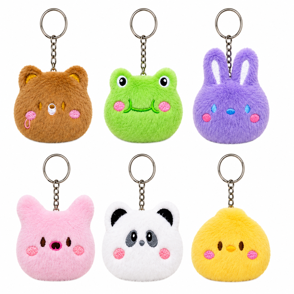 Portachiavi Peluche Ass Faccine – immagine principale su sfondo bianco