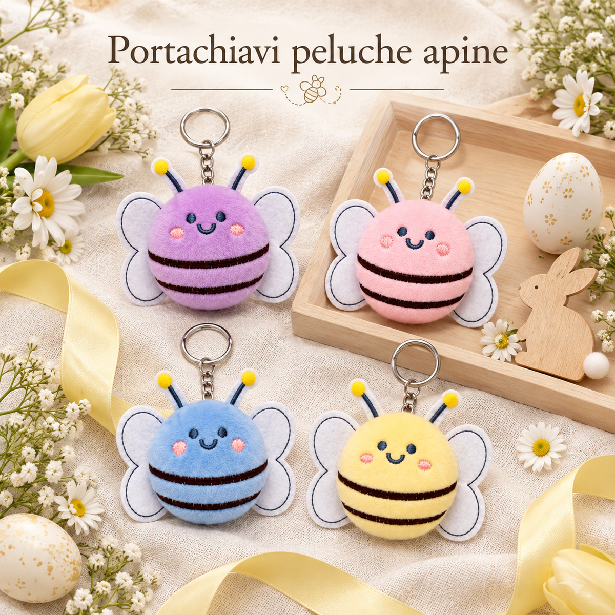Portachiavi Peluche Apine Ass – immagine ambientata