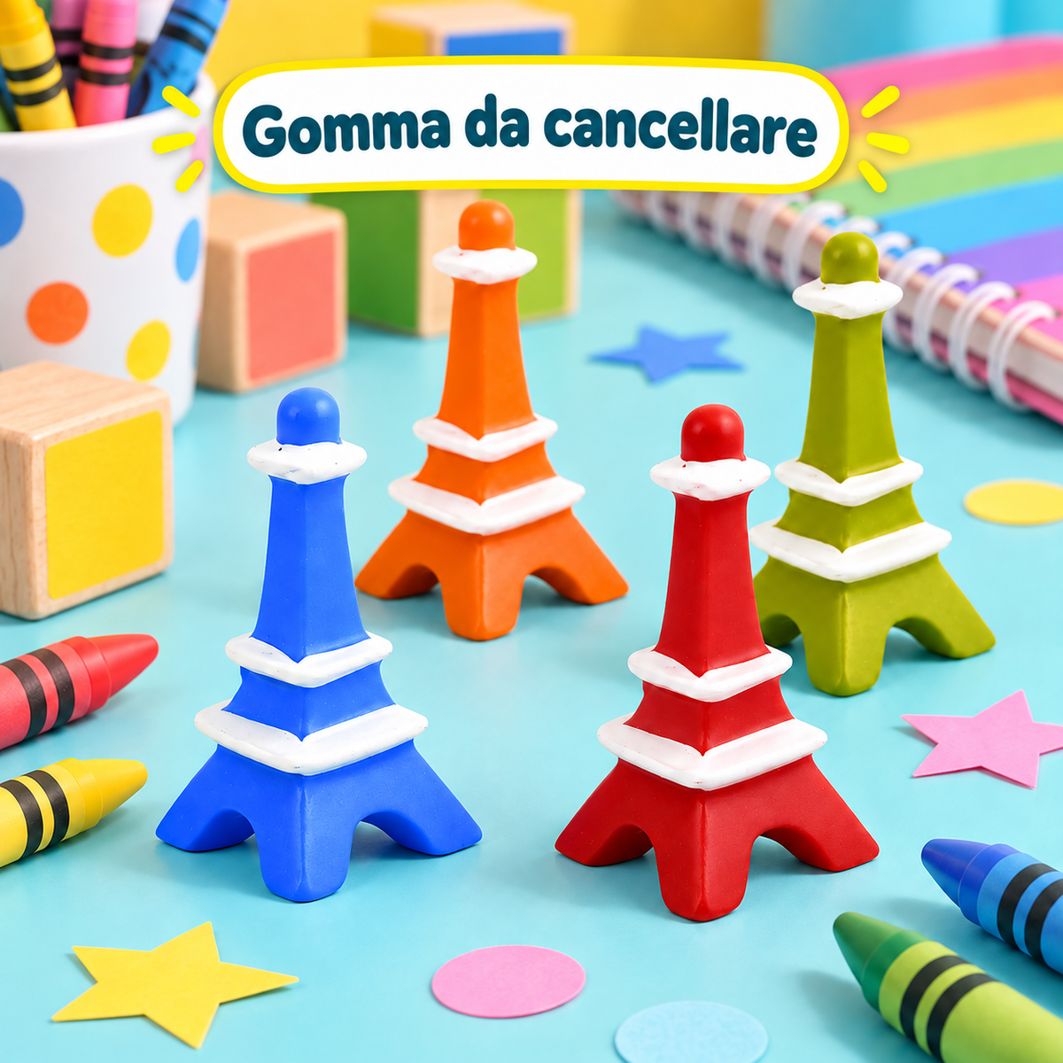 Gomma Torre Eiffel – immagine ambientata