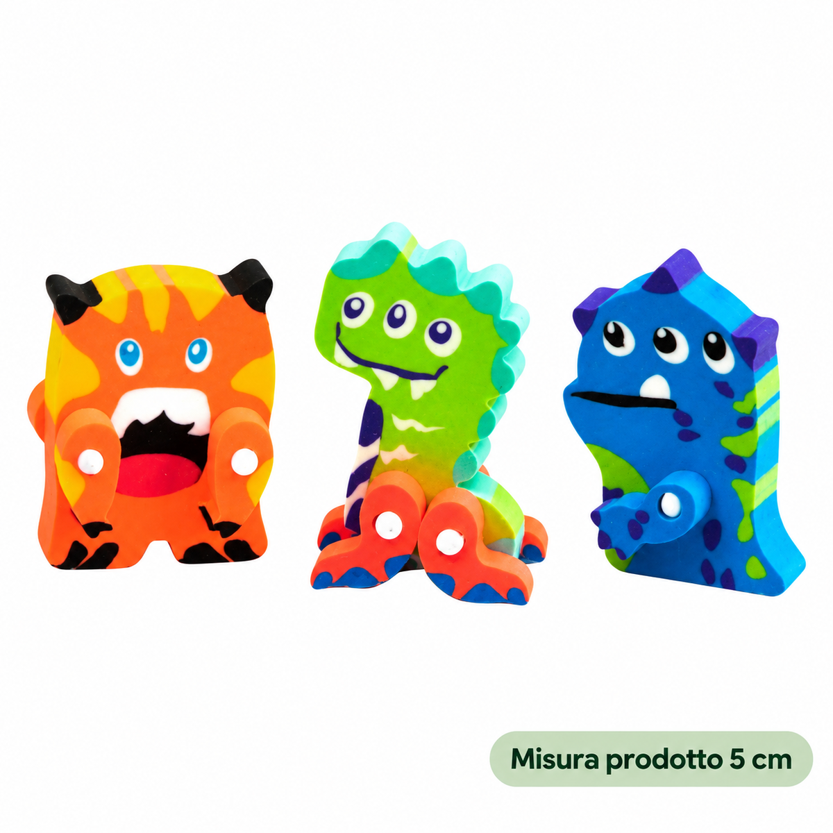 Gomma Monster Assortita – immagine principale su sfondo bianco