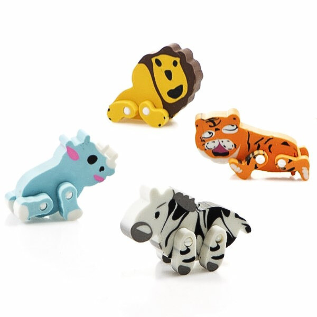 GOMMA ANIMALI GIUNGLA ASS 5CM