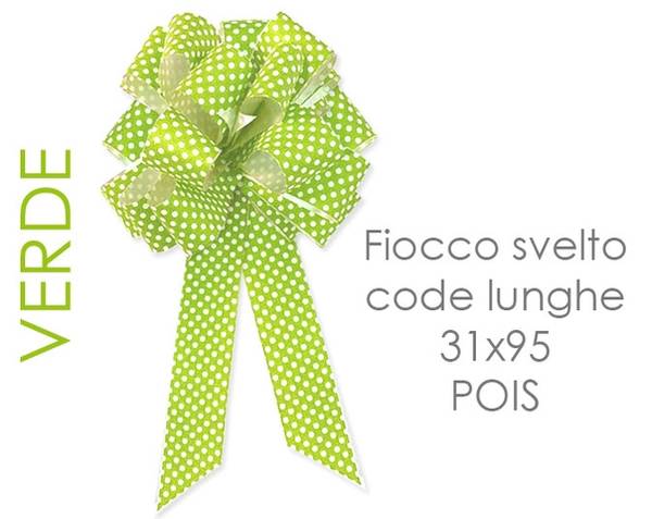 FIOCCO 31X95 POIS VERDE CODE LUNGHE