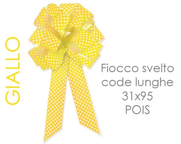 FIOCCO 31X95 POIS GIALLO CODE LUNGHE