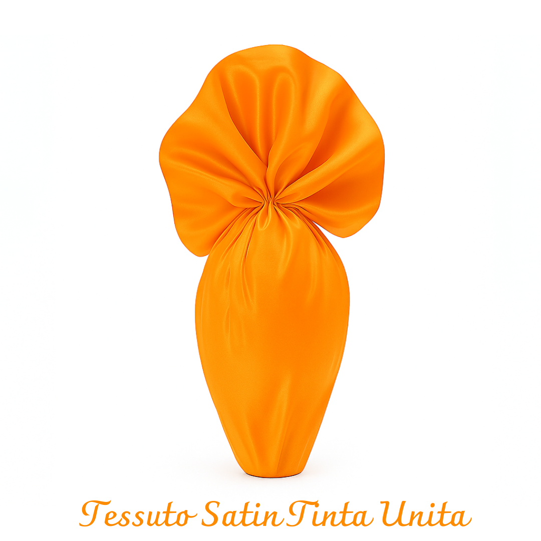 TESSUTO SATINATO ARANCIONE D.100