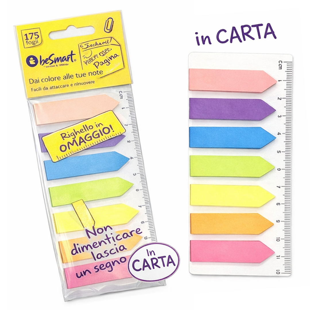 Segnapagina adesivi BeSmart in carta – sorpresa per uova di Pasqua