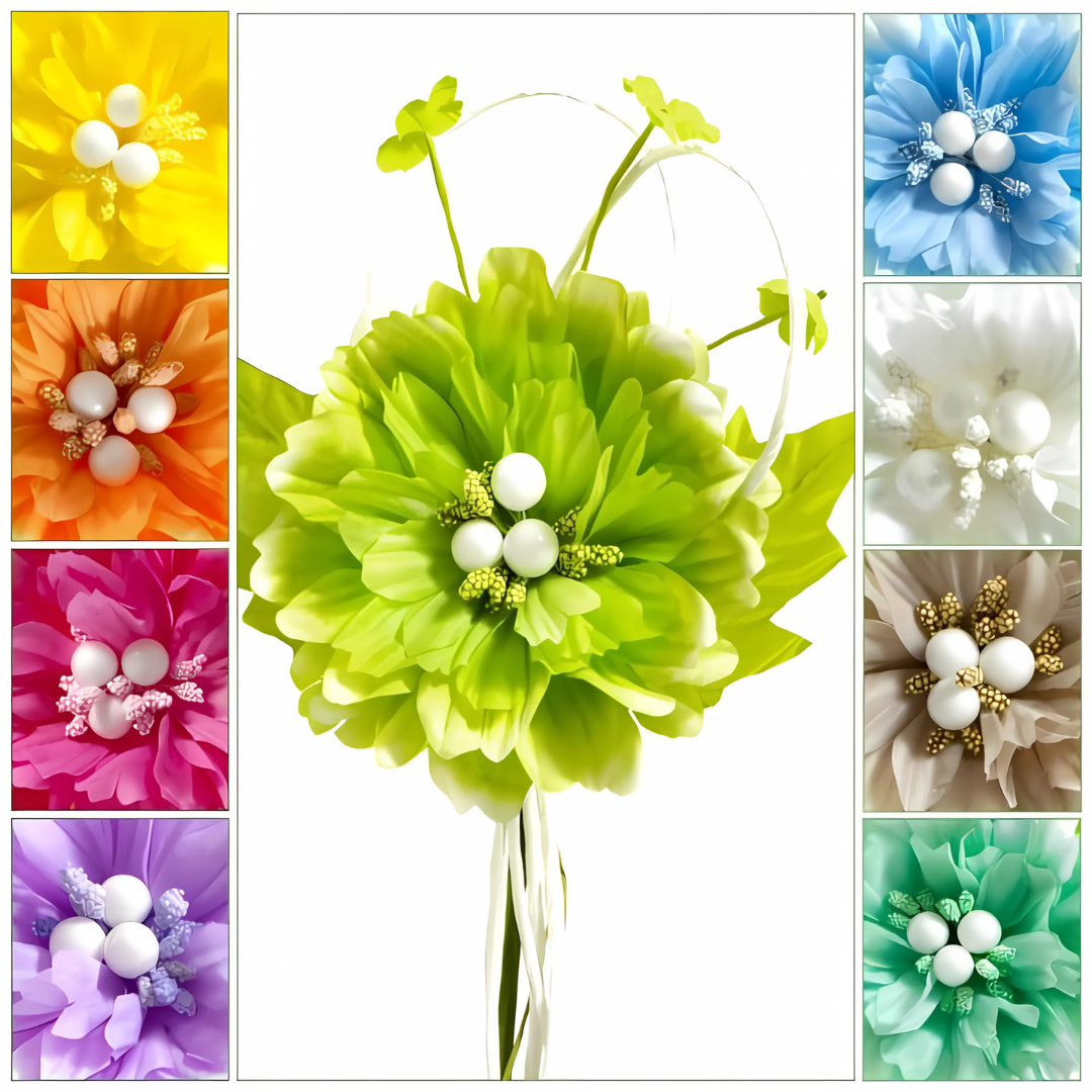 PICK GERBERA MADREPERLE 9 COLORI CM 24