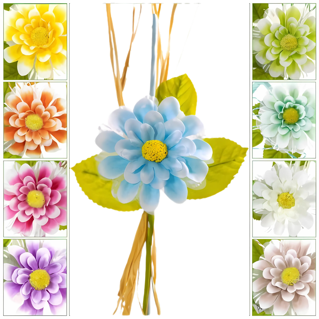 PICK MARGHERITINA CON PAGLIA 9 COLORI CM 25