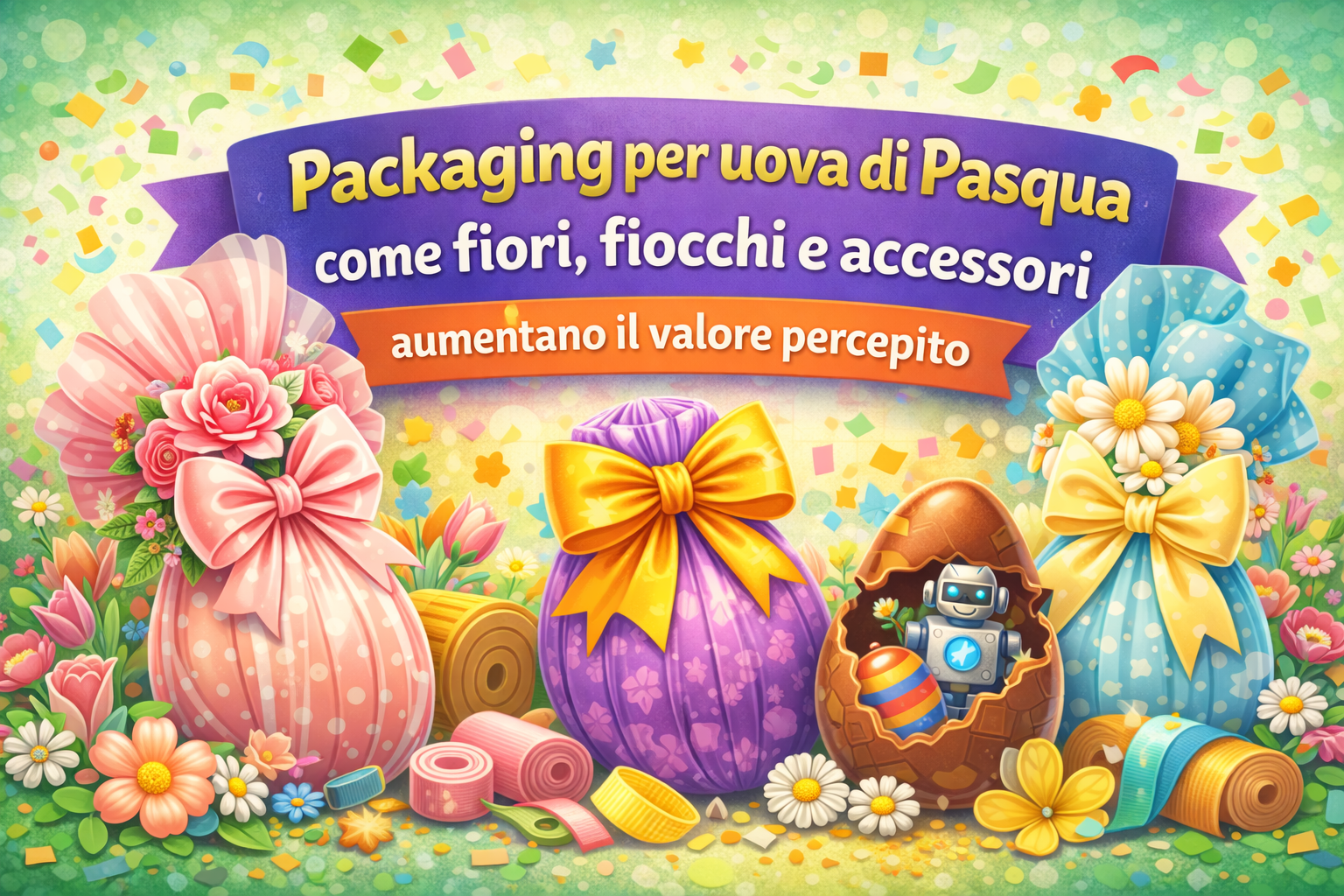 Packaging uova di Pasqua: fiori, fiocchi e accessori per il mercato B2B | GESCO FunToys