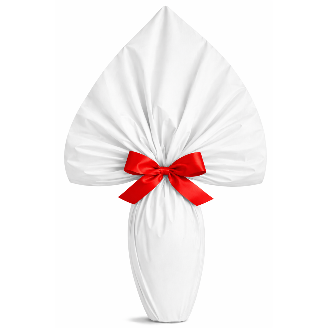 Incarto per uova di Pasqua PPL 90×90 Perlato T Unità Bianco