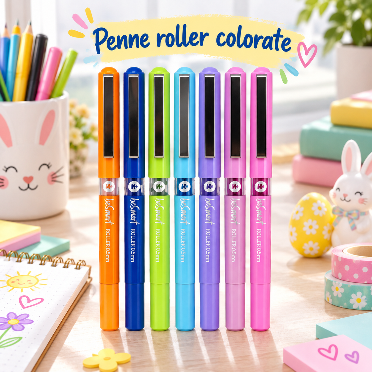Penna Roller Colorata – Sorprese per Uova di Pasqua – immagine ambientata