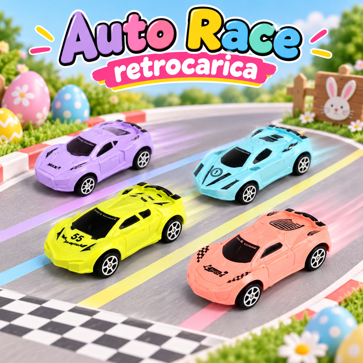 Auto Race Retrocarica 9X4cm 1/600/1200 – immagine ambientata