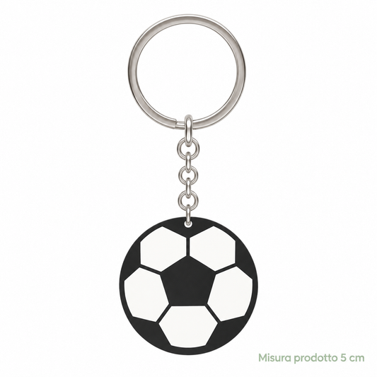 Portachiavi in Legno Pallone 5 cm – Sorprese per Uova di Pasqua – immagine principale su sfondo bianco