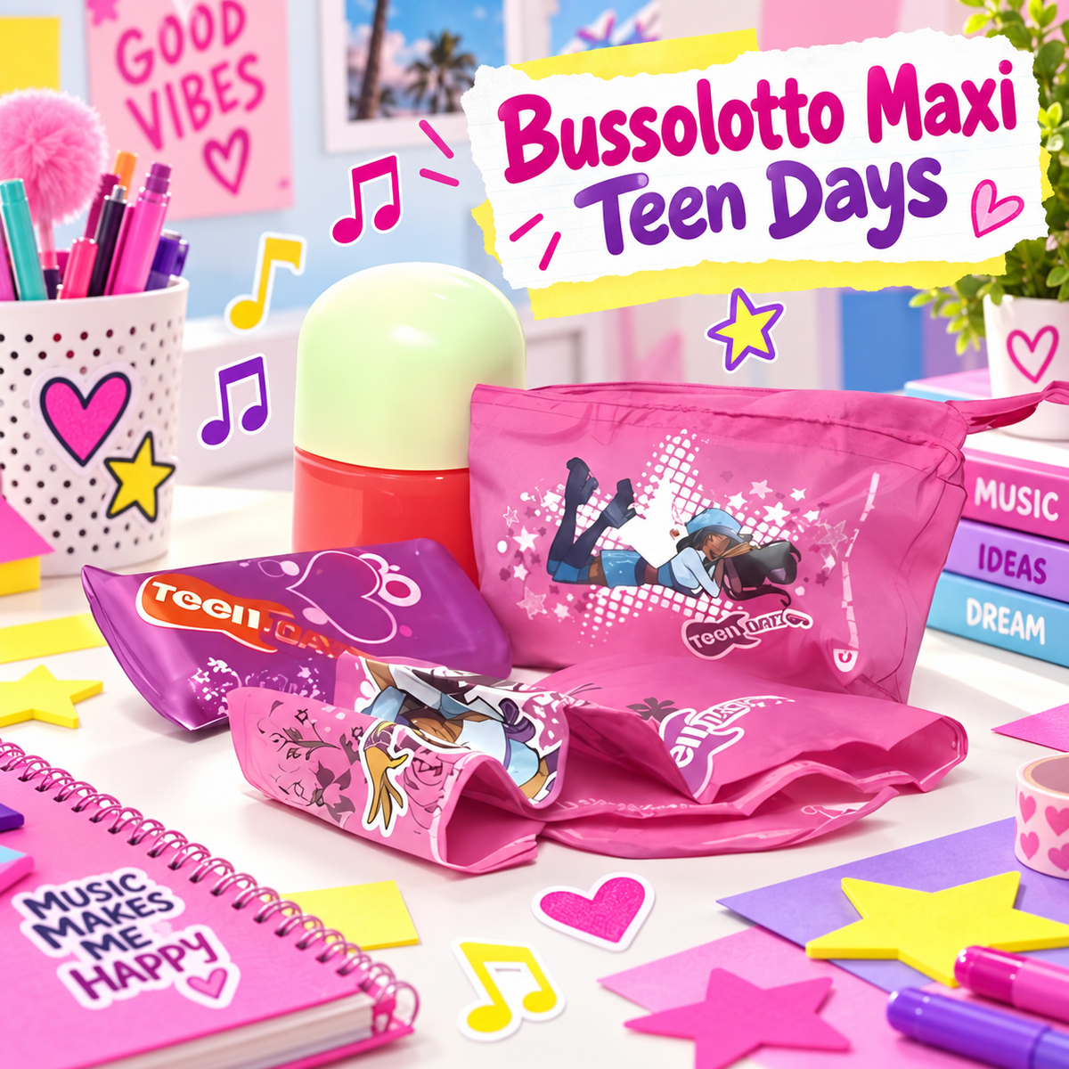 Bussolotto Maxi 10×6 cm “Teen Days” – Sorprese per Uova di Pasqua – immagine ambientata
