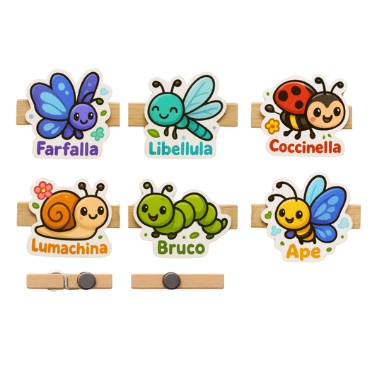 CLIP LEGNO MAGNETICA LOVE BUGS 6CM