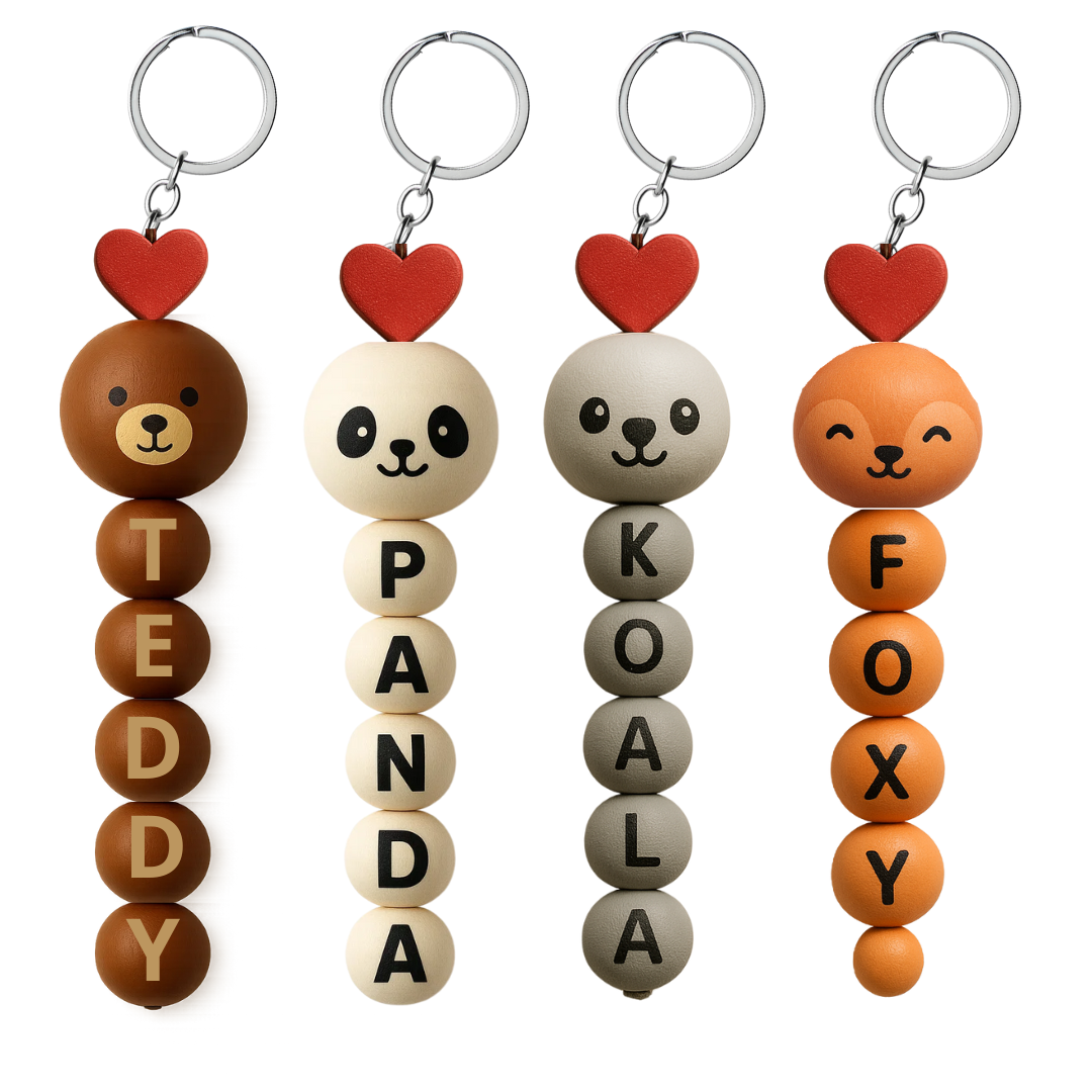 PORTACHIAVI LEGNO WOODY FRIENDS 13CM