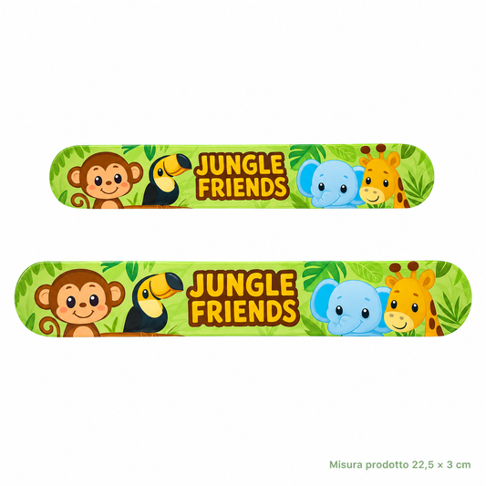Braccialetto Slap Amici della Foresta 22,5×3 cm – Sorprese per Uova di Pasqua – immagine principale su sfondo bianco