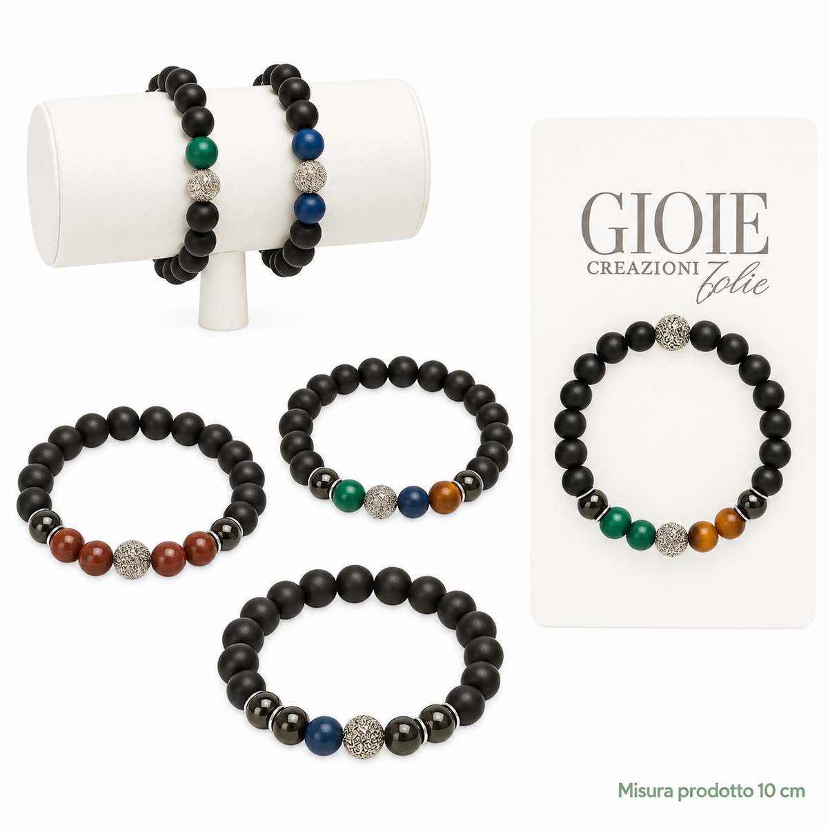 Bracciale Black Man Elegance 10 cm – Sorprese per Uova di Pasqua – immagine principale su sfondo bianco