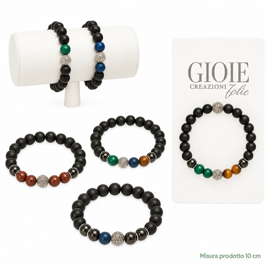 Bracciale Black Man Elegance 10 cm – Sorprese per Uova di Pasqua – immagine principale su sfondo bianco