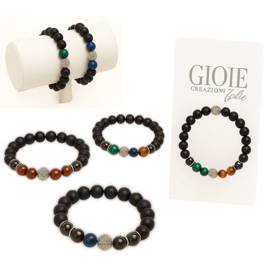 BRACCIALE BLACK MAN ELEGANCE 10CM