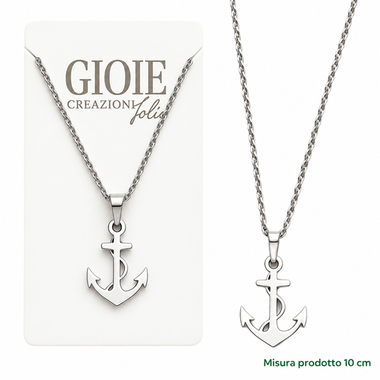 Collana Ancora Mare 10 cm – Sorprese Bijouteria Nautica – immagine principale su sfondo bianco