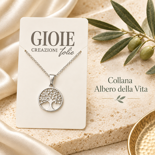 Collana Albero della Vita 10 cm – Sorprese Bijouteria Elegante – immagine ambientata