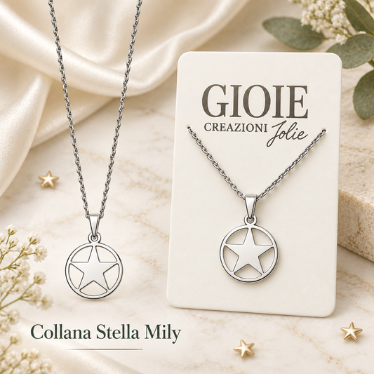 Collana Stella Mily 10 cm – Sorprese Bijouteria Elegante – immagine ambientata