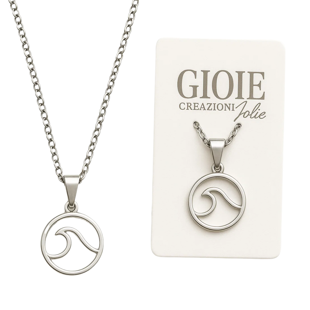 COLLANA ONDA MARINA 10CM