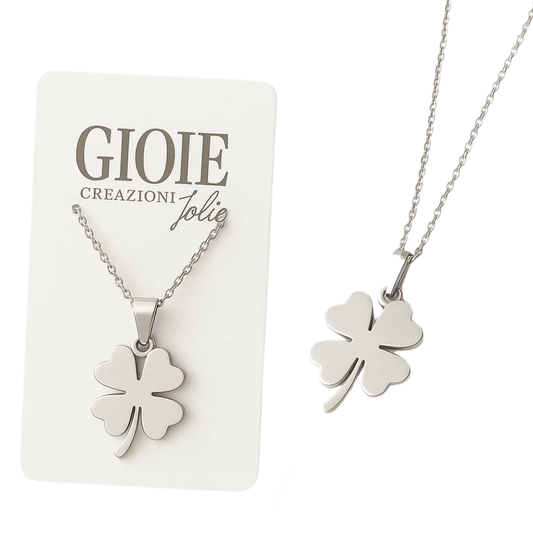 COLLANA QUADRIFOGLIO 10CM