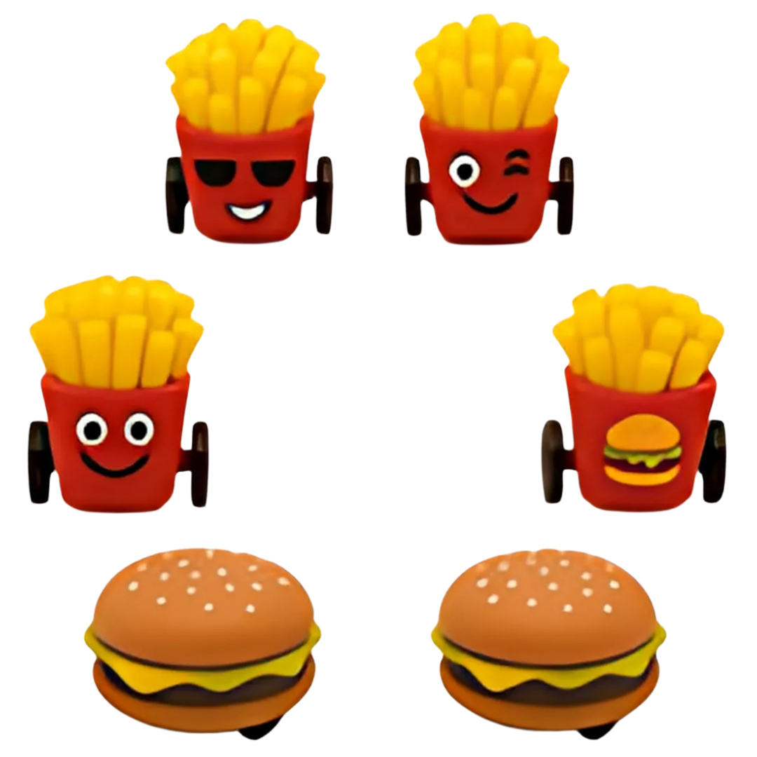 Panino e Patatine a Retrocarica 6 cm – Sorprese per Uova di Pasqua