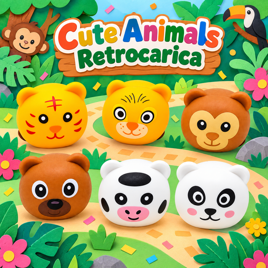 Cute Animals Retrocarica 6 cm – Sorprese per Uova di Pasqua – immagine ambientata