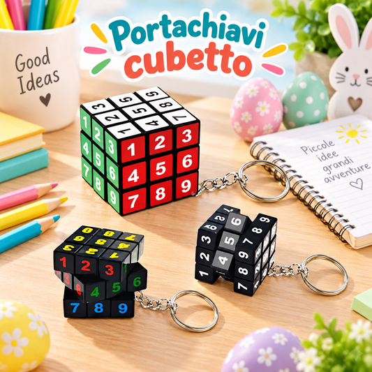 Portachiavi Cubetto 3X3 Cm – immagine ambientata