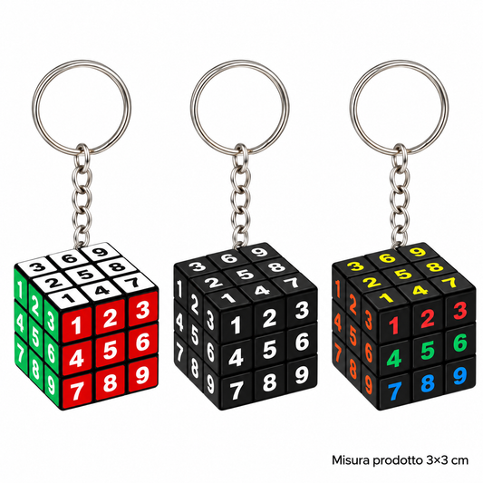 Portachiavi Cubetto 3X3 Cm – immagine principale su sfondo bianco