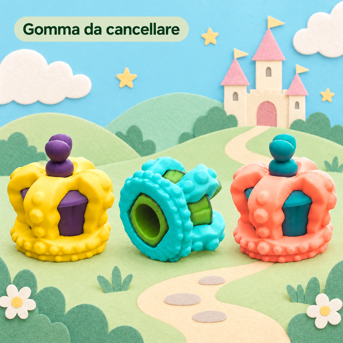 Gomma Topper Corona Principessa – immagine ambientata