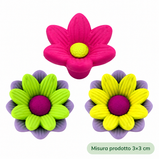 Gomma Topper Fiore Colorato – immagine principale su sfondo bianco