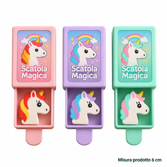 Scatoletta Magica Unicorno 6 cm – Sorprese per Uova di Pasqua – immagine principale su sfondo bianco