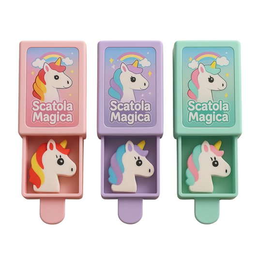 SCATOLETTA MAGICA UNICORNO 6CM
