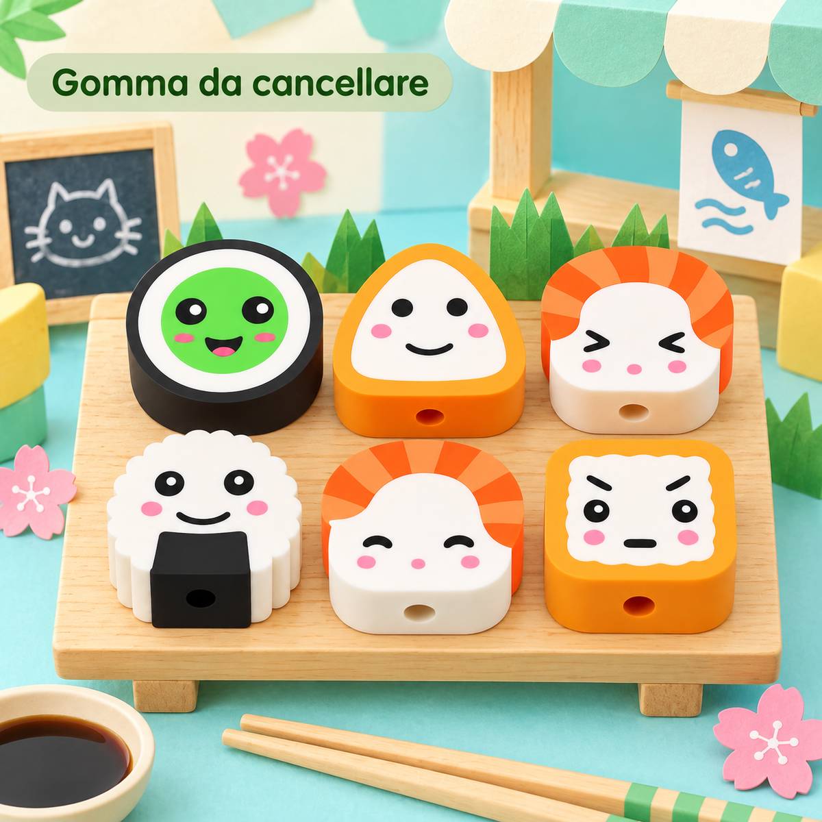 Gomma Topper Sushi – immagine ambientata