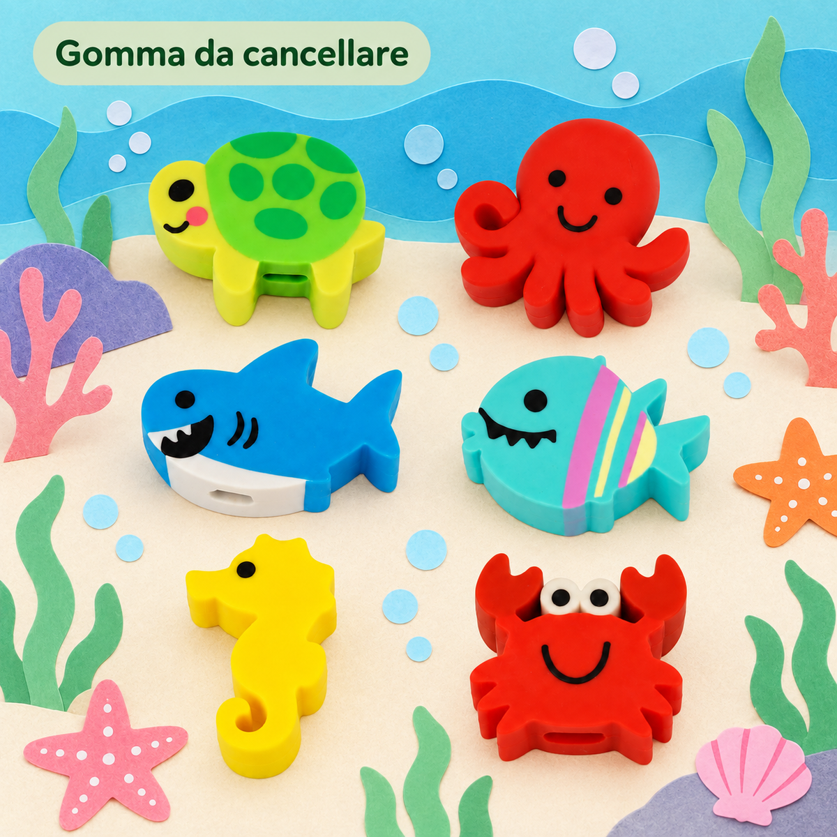 Gomma Topper Animali del Mare – immagine ambientata