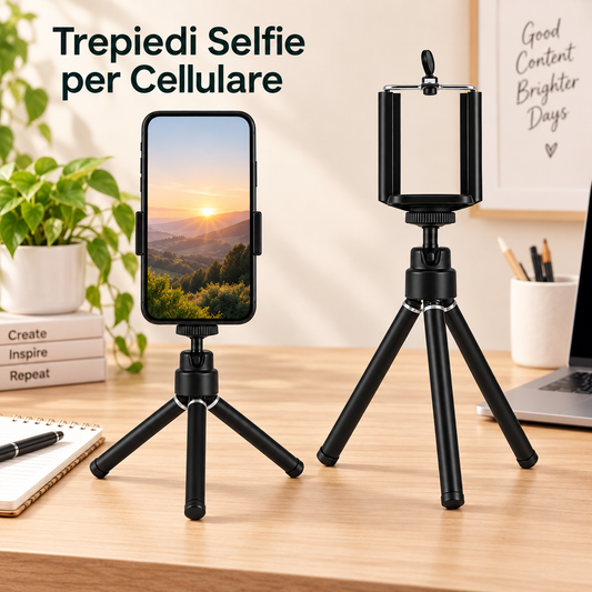 Trepiedi Selfie per Cellulare 15×7 cm – Sorprese per Uova di Pasqua – immagine ambientata