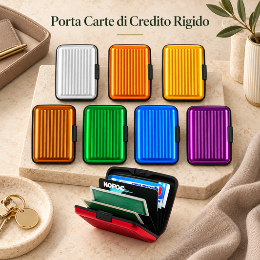 Porta Carte di Credito Rigido 10 cm – Sorprese Bijouteria Pratico – immagine ambientata