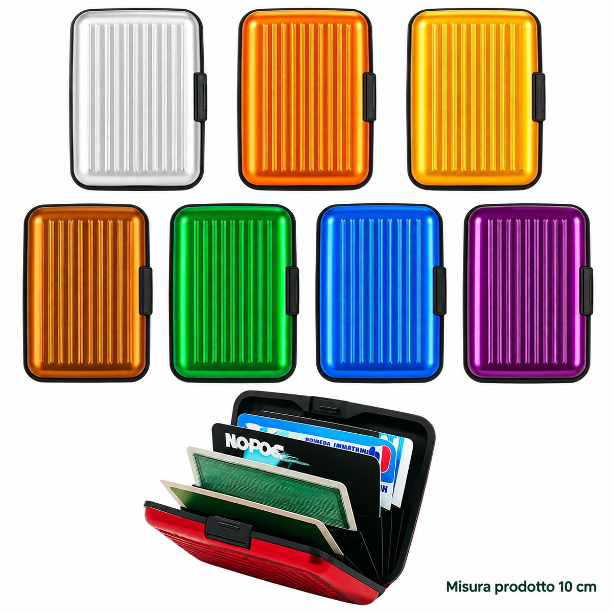 Porta Carte di Credito Rigido 10 cm – Sorprese Bijouteria Pratico – immagine principale su sfondo bianco
