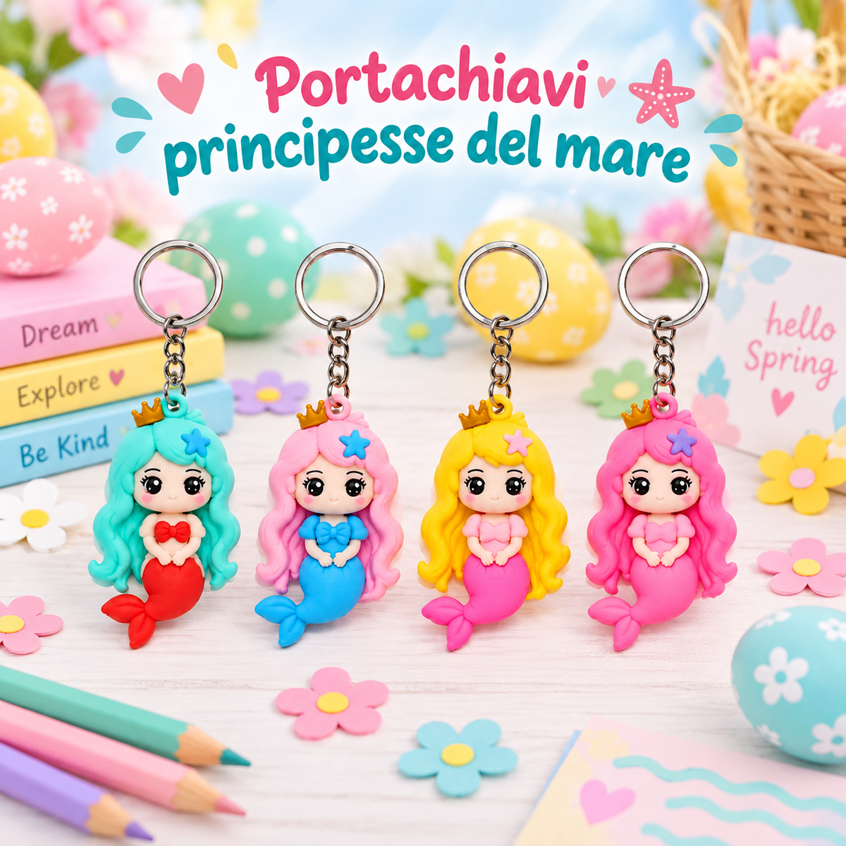 Portachiavi Silicone Principesse Del Mare Ass – immagine ambientata